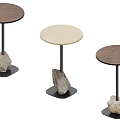 Modern Side Table Round Side Table Coffee Table 3d model
