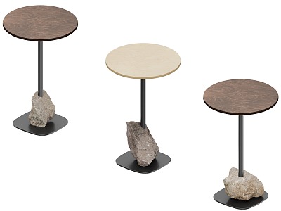 Modern Side Table Round Side Table Coffee Table 3d model