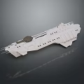 White Water Vessel Model With Detailed Deck Structure And Smooth Hull Design 3d model