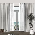 Modern Curtains 3d model