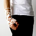 Transparent Wrist Support Living Supplies With White Hollow Circular Holes Design