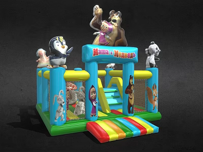 Modern Bouncy Castle 3d model