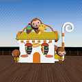Modern Wenchuang Store Monkey Wenchuang Store 3d model