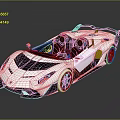 White Convertible Sports Car With Sleek Aerodynamic Design Blue Interior And Black Wheels