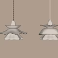 Modern chandelier 3d model