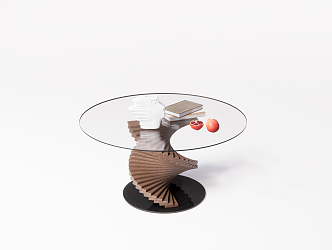 Modern dining table 3d model