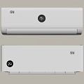 MI Efficient White Wall Mounted Air Conditioner Fan With 26℃ 3d model