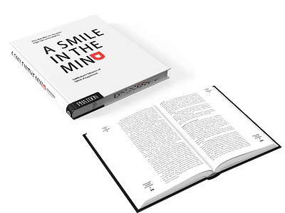 A SMILE IN THE MIND Book With Open Pages And Detailed Text Content 3d model