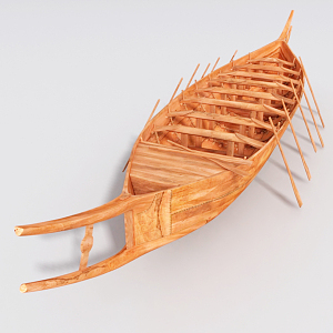 Modern Boat Kayak Boat Ancient Boat Wooden Boat 3d model