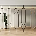 Partition Screen Glass Partition Glass Screen Partition Wall 3d model