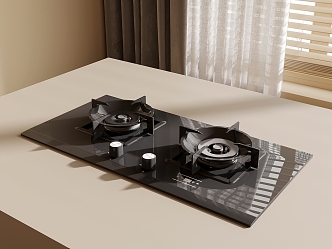 05 gas stove modern stove gas stove 3d model