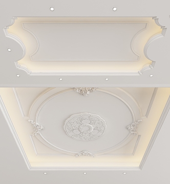 European-style ceiling 3d model