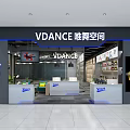 Modern Fitness Gym Interior With Reception Desk And Workout Space Lighting