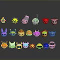 Expression package WeChat expression package cartoon expression cartoon face emoticon Yan text 3d model
