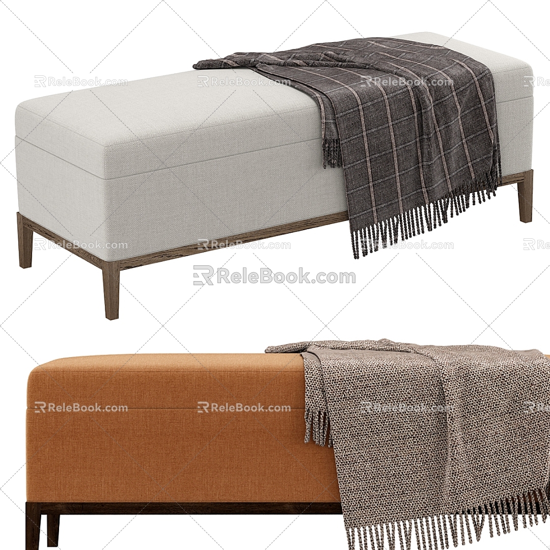 sofa stool fabric stool bench model