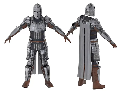 Armor Helmet Knight Armor Robe Knight suit Armor 3d model