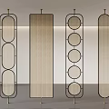 New Chinese style lattice screen partition 3d model