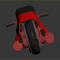 Futuristic Red Motorcycle Concept Inspired by Cosmic Aerospace Exploration Design