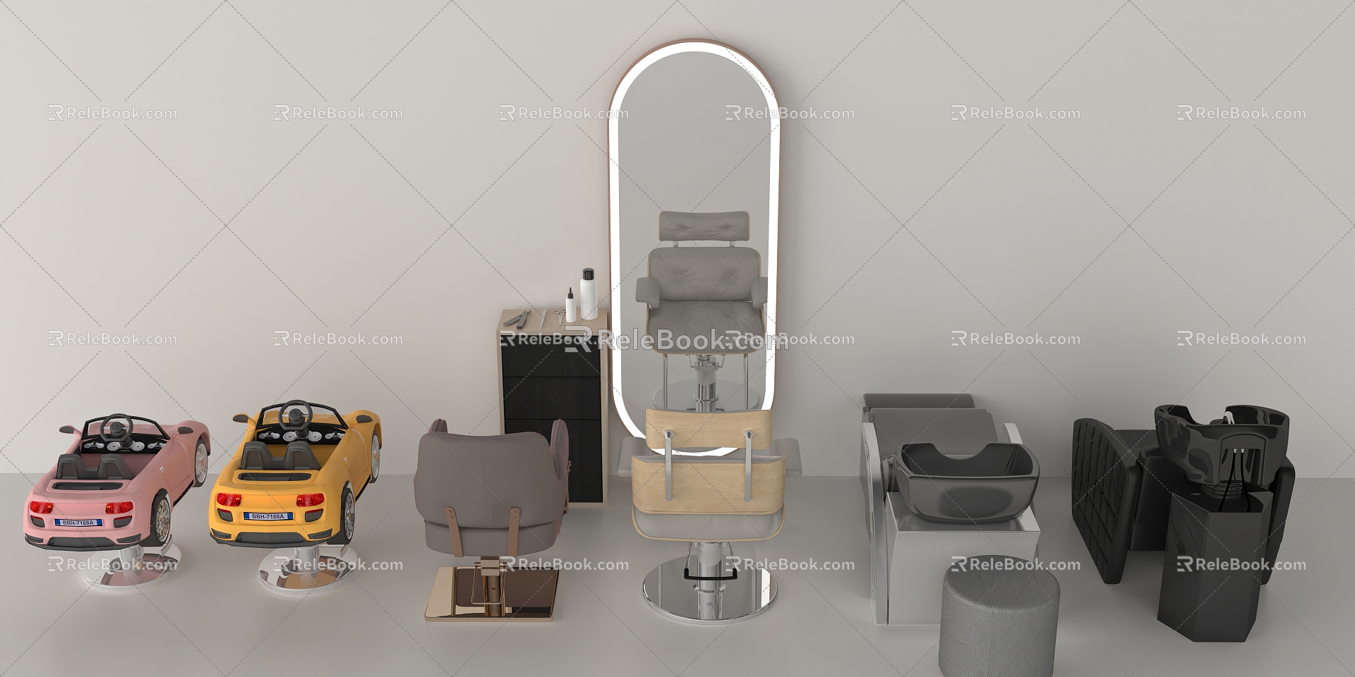 Modern Barber Chair Barber Shop Chair 3d model