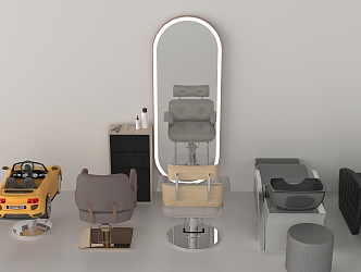 Modern Barber Chair Barber Shop Chair 3d model