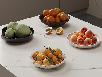 Modern Fruit Plate 3d model