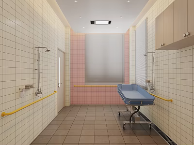 modern nursing home 3d model