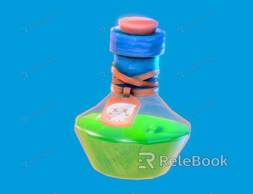 Magic Bottle Cartoon Glass Bottle Hand-painted Glass Bottle Style Bottle model