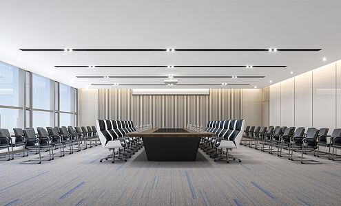 Modern Conference Room 3d model