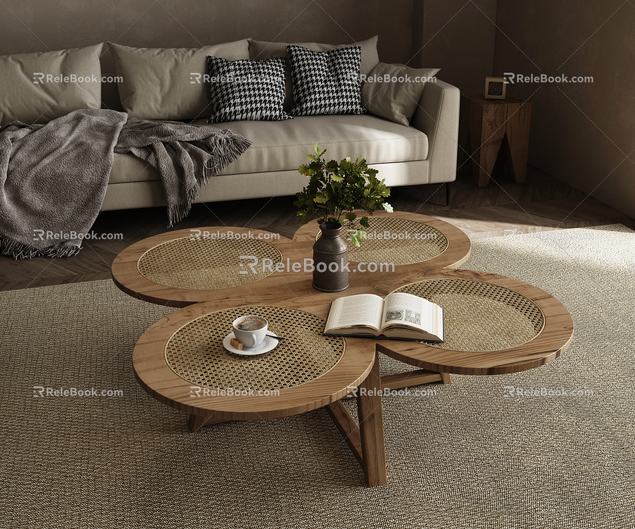 Quiet tea table 3d model