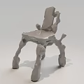 Unique Abstract Sculptural Irregular Single Chair Modern Art Furniture For Stylish Home Interior Decoration