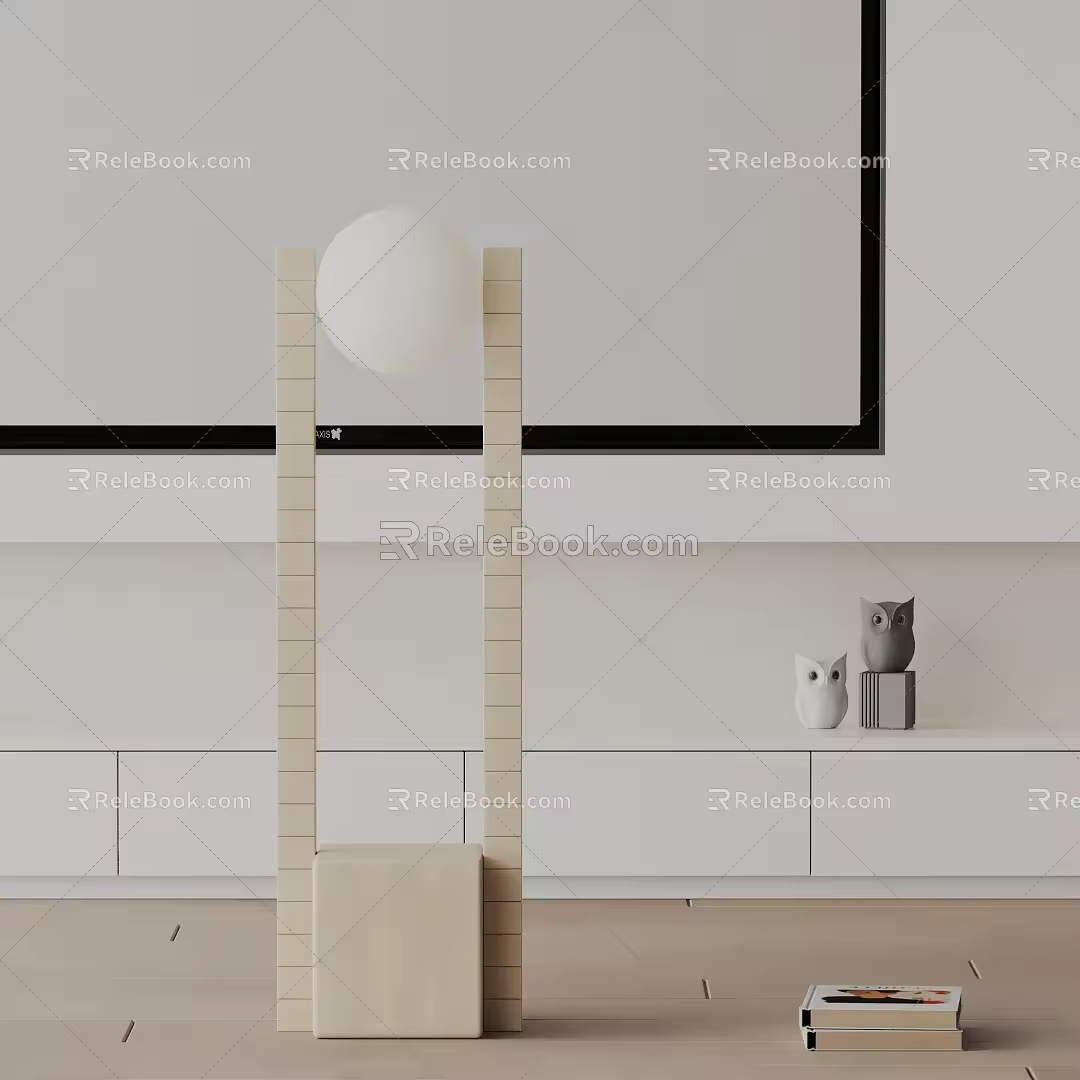 Modern floor lamp 3d model