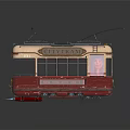 Retro Bus Electric Bus Electric Bus 3d model