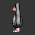 Cute Penguin Doll With Black Body White Belly Orange Beak And Pink Feet
