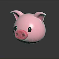 Cute Pink Pig Shaped Decorative Furniture Piece For Home Interior Decoration