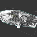 White Sci Fi Spaceship Featuring Streamlined Body Cockpit Windows And Engine Details