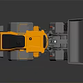 Yellow Volvo Heavy Duty Wheel Loader With Large Bucket And Big Wheels