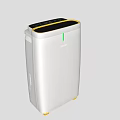 Two Modern Gray Dehumidifiers With Digital Display Vent Grille And Rolling Wheels 3d model