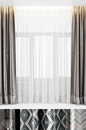 Curtains 3d model