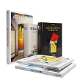 Books and Magazines Showcasing Diverse Topics Art Architecture and Visual Content 3d model