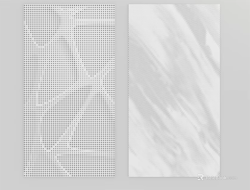 Abstract Grid And Line Patterns With Textured Background Design Elements 3d model