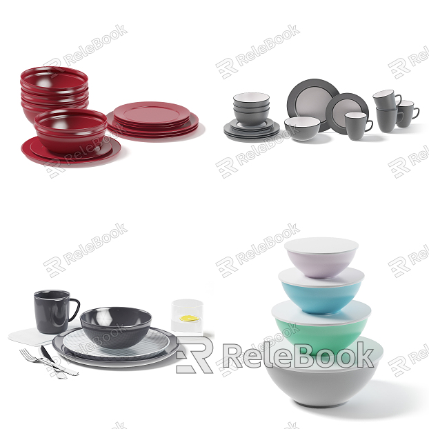 modern bowl kitchen utensils model