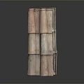 Traditional Wavy Red Ceramic Clay Roof Tiles for Household Roof Covering and Decoration