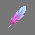 Feathers Birds Feathers Flying Birds Pigeons Feathers Various Feathers Wings Flying Feathers 3d model