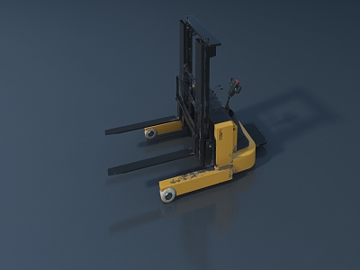 modern forklift 3d model