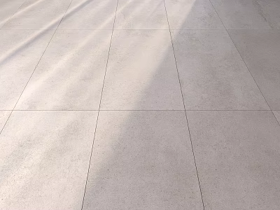 Gray Floor Tiles With Square Pattern And Natural Light Shadow Effects 3d model