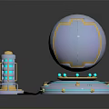 Modern Sci-Fi Equipment Sci-Fi Components High-Tech Components Sci-Fi Items 3d model