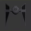 Futuristic Spacecraft Starfighter 3D Model With Interstellar Design And Aerodynamic Structure