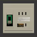 White Electrical Distribution Box With 30A Label Switches And Control Panel