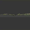 Detailed 3D Terrain Model With Green Mountain Ranges And Pink River Paths