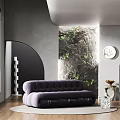 Modern Multiplayer Sofa Fabric Multiplayer Sofa 3d model